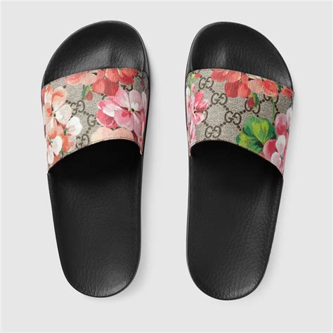 gucci sliders size 4|Gucci slides with butterfly.